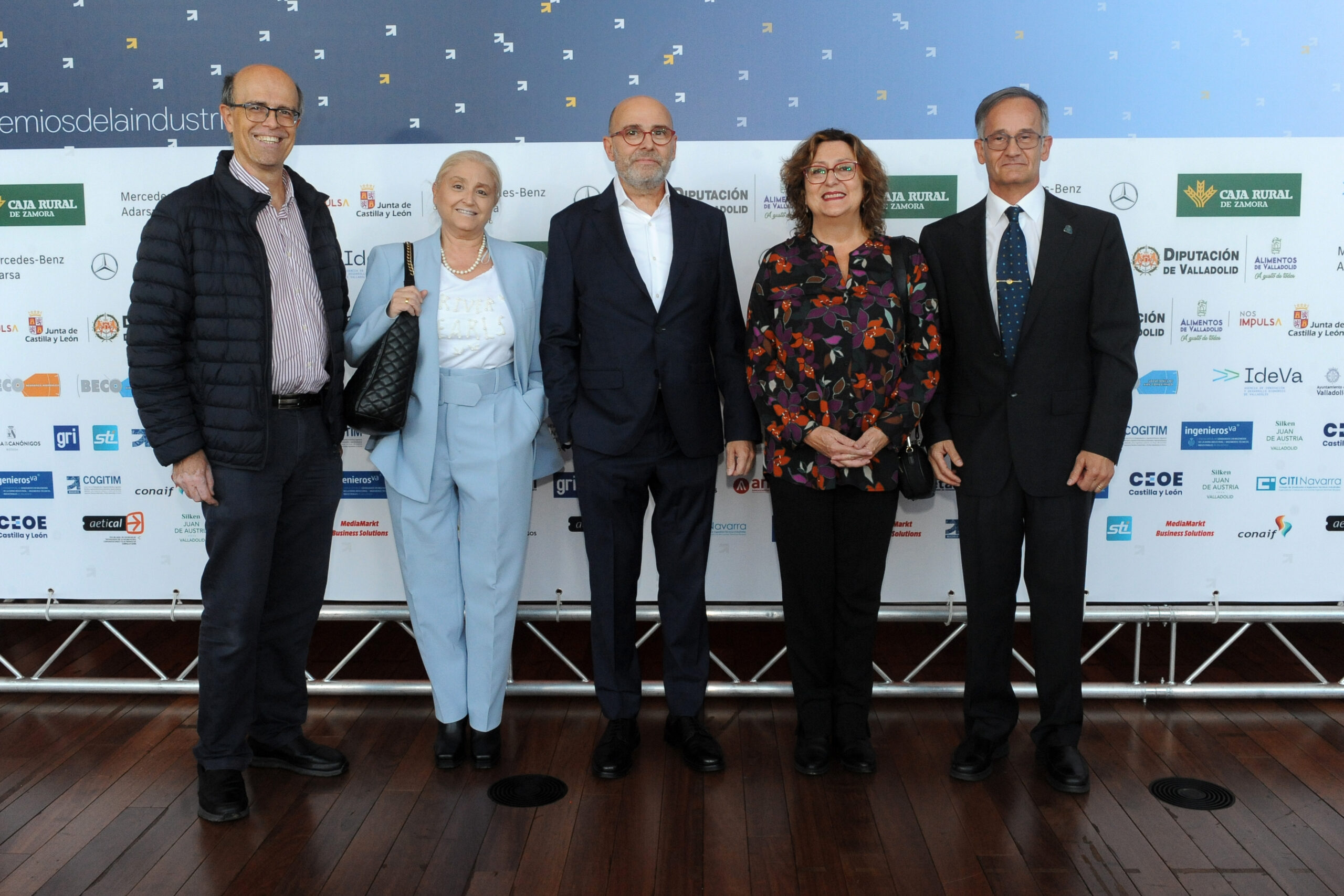 Javier Marco, Eva Benito, Carlos Fernández de Valderrama, Nieves Gómez y Pedro Díez, Tesorero de ingenierosVA