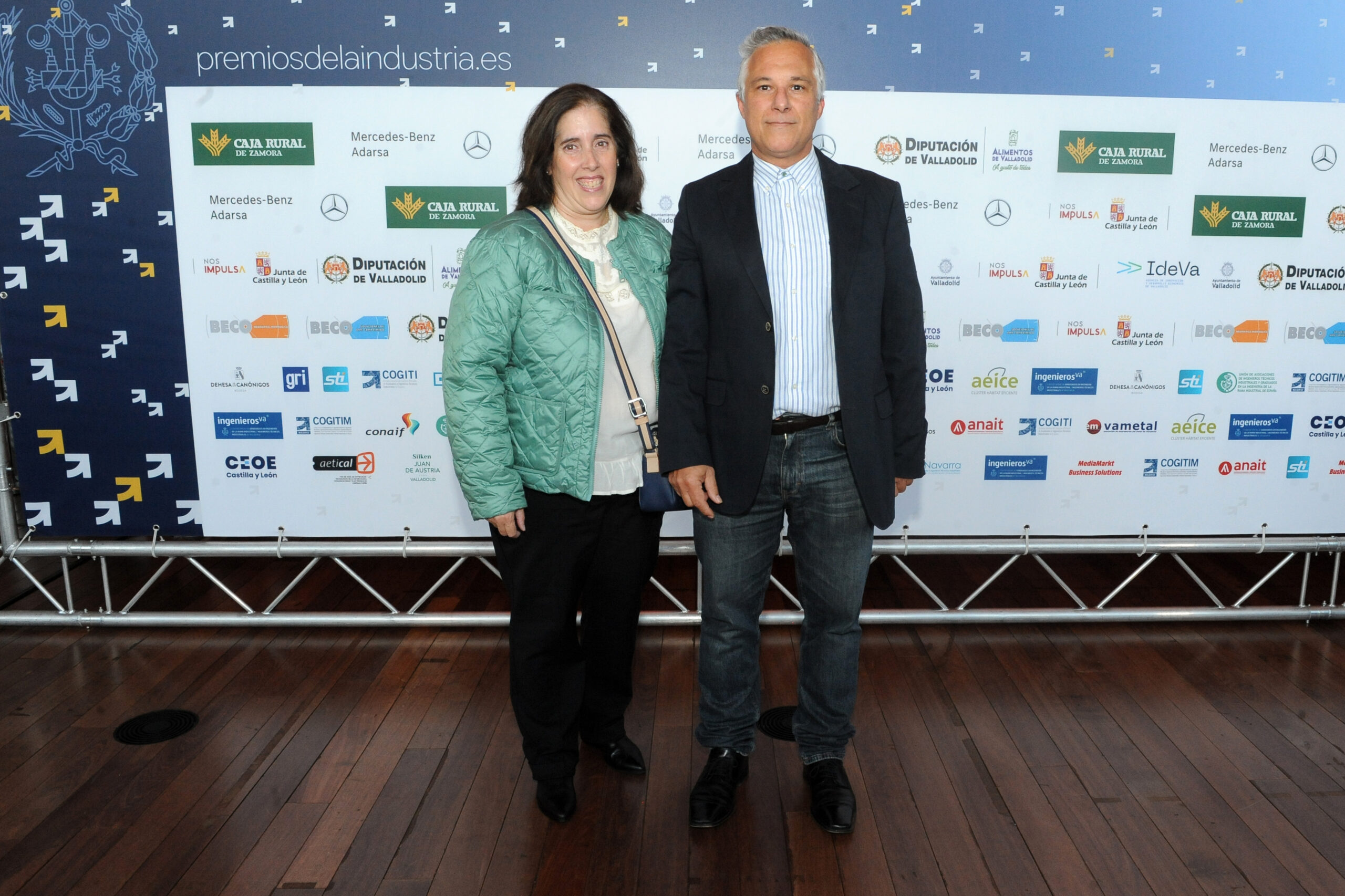 Laura García Reyes y Emiliano Cebrián, colegiado de ingenierosVA