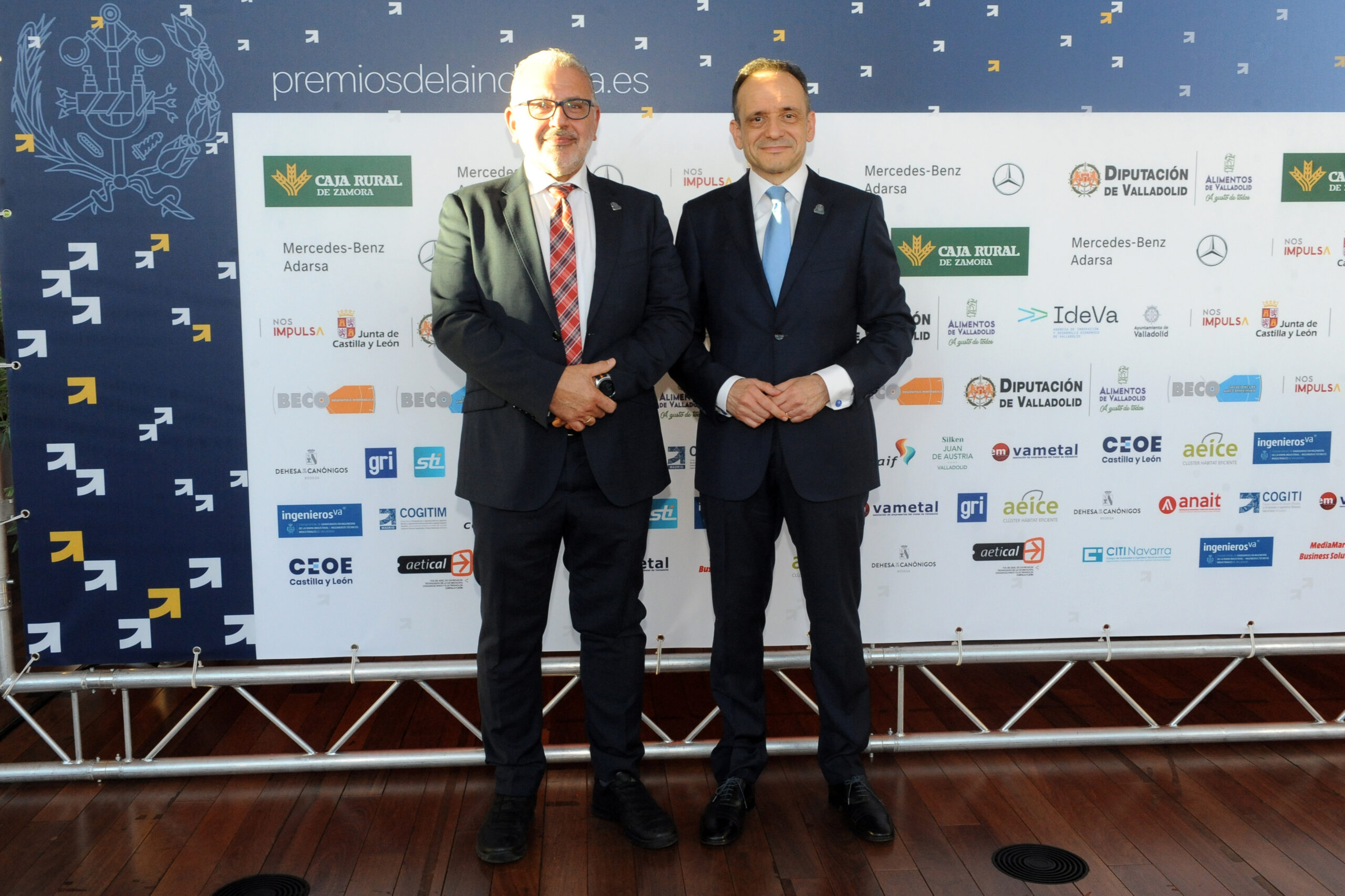 Marceliano Herrero, Jefe del Servicio Territorial de Industria, Comercio y Economía de la Junta de Castilla y León, y Javier Escribano, Director Ejecutivo de ingenierosVA