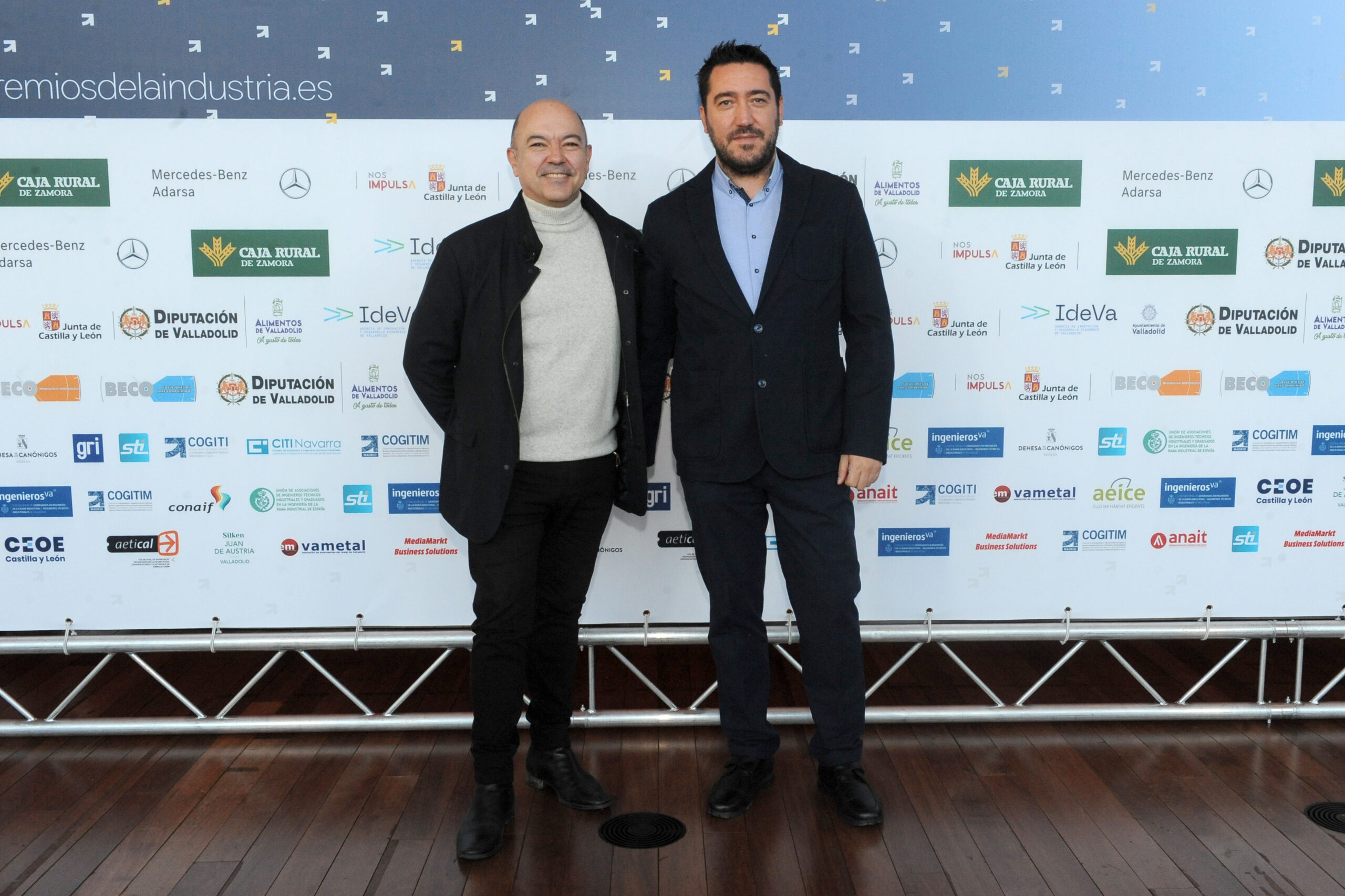 Ángel Casas y David Muriel (colegiado de ingenierosVA), ambos de 1A ingenieros