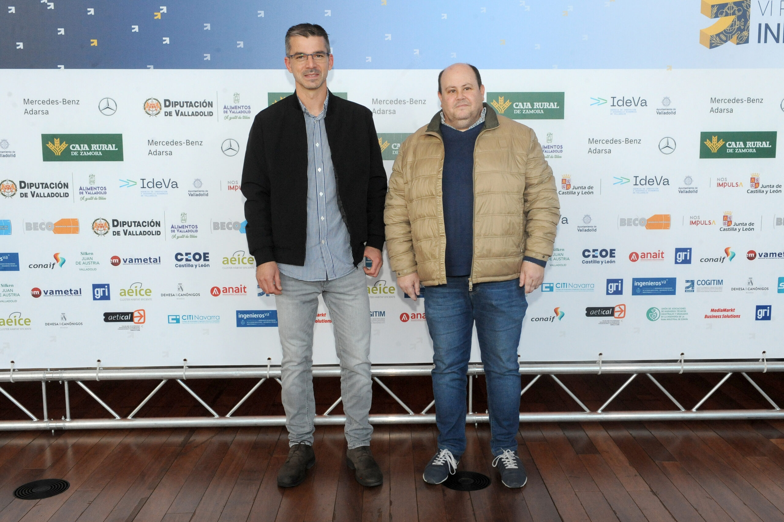 Carlos Miguel Virseda y Javier García de Castro, colegiados de ingenierosVA