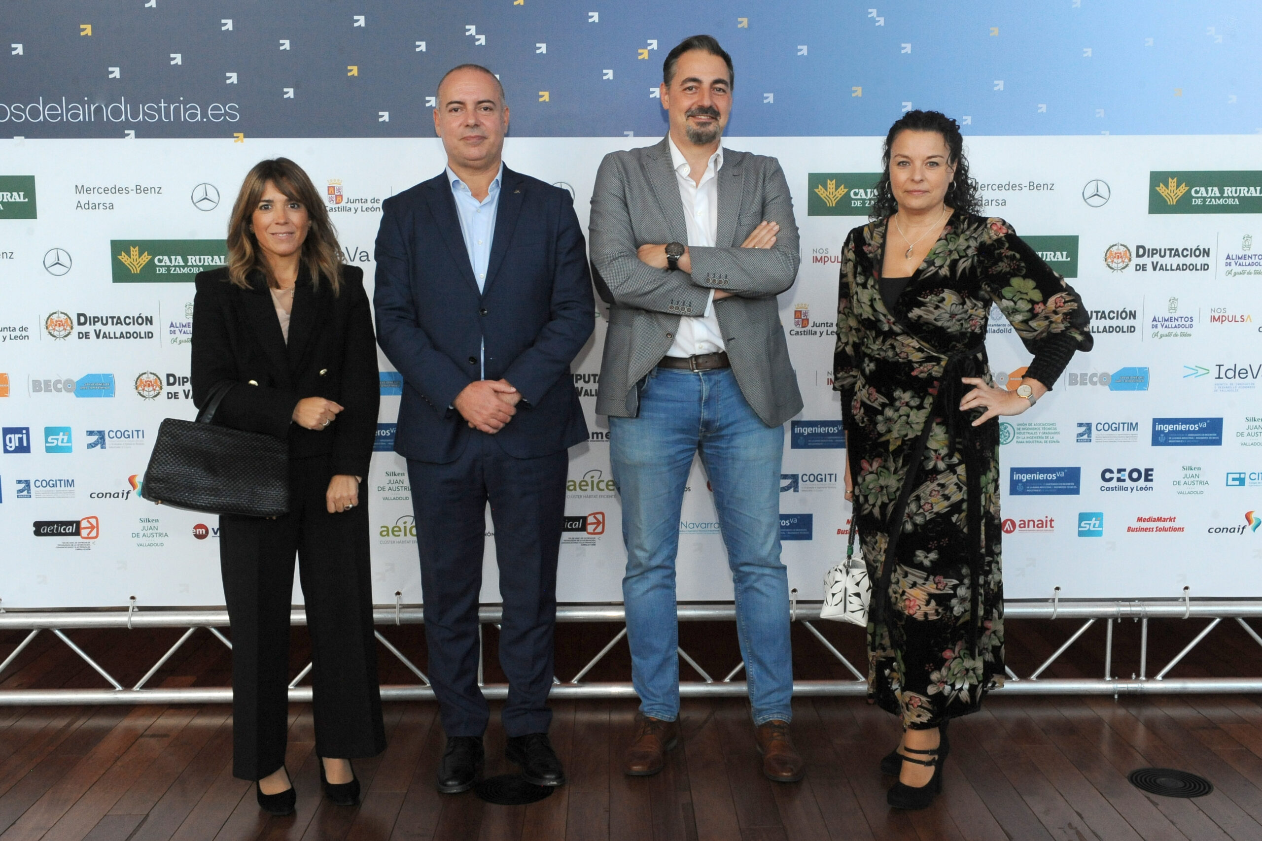Susana Bermejo, Marcos Lamas, Pedro Alonso y Elisabeth Arribas, de Abanca