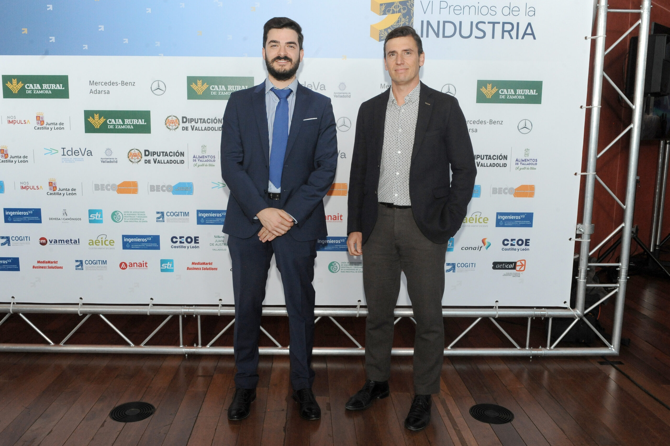 Francisco Javier Muñoz, Director de Planta de Acor Olmedo y Félix Martín, Director Técnico de Acor Olmedo y colegiado de ingenierosVA