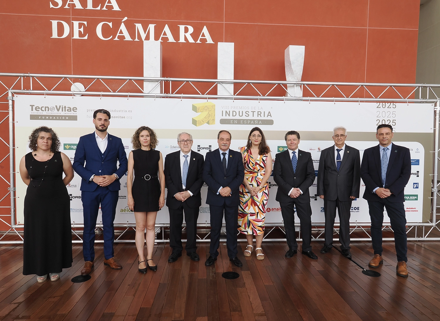 María López Verdura, Borja Martínez Villar, Ana Belén Hernández, Fernando Arranz Escudero, Rafael Álvarez, Laura Ebel Martín, Luis Moretón García, Antonio Hernández González y Francisco Javier Barbero Iglesias, todos de la junta de gobierno de ingenierosVA.