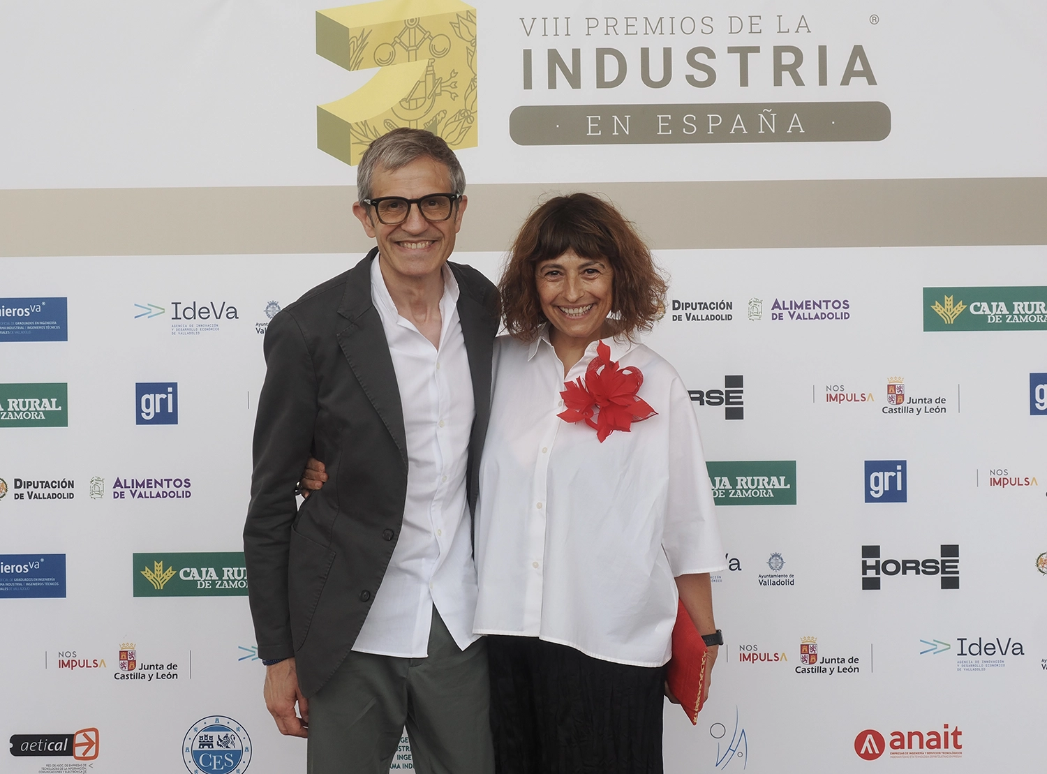 Pedro Cea Muñoyerro, colegiado de ingenierosVA, y María Luisa Sanz.