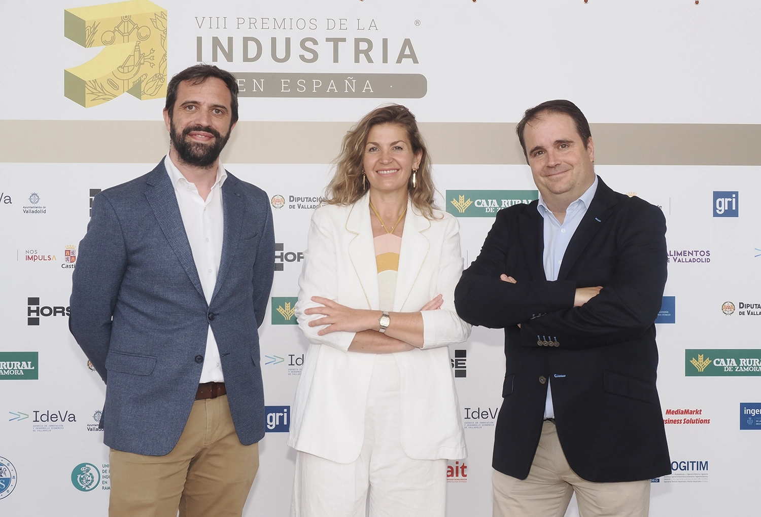 Eduardo Rodríguez, Teresa Chomón y Luis García, de TK Elevator.