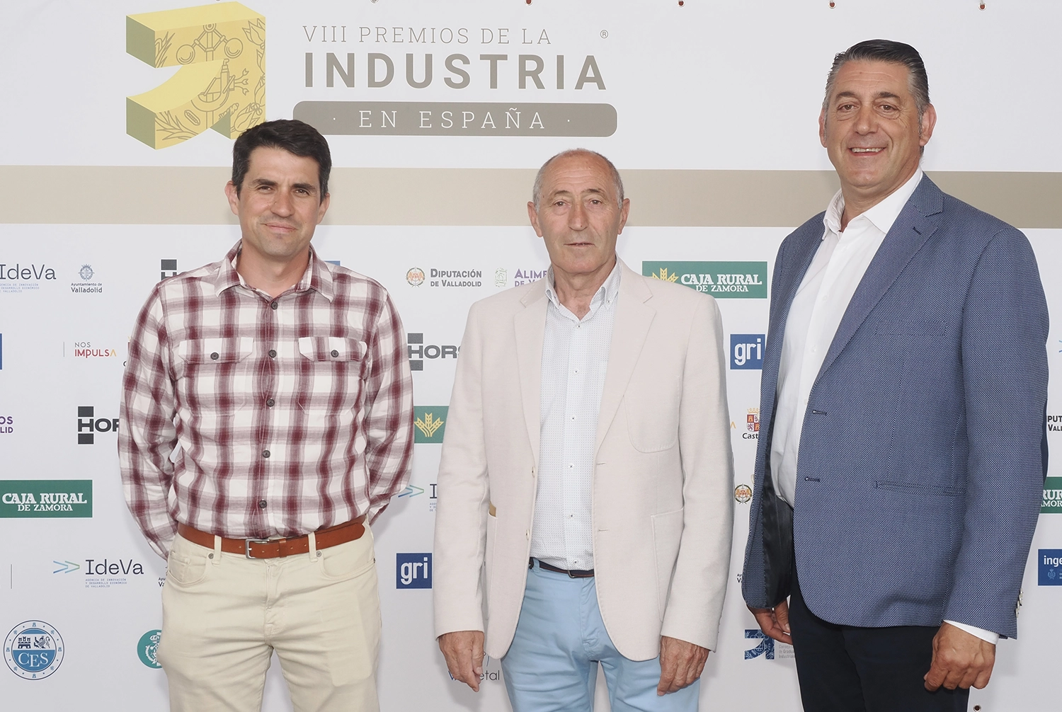 Ángel Luis Atienza, Cipriano Rodríguez y Ángel Ortega, de Agropal Grupo Alimentario.