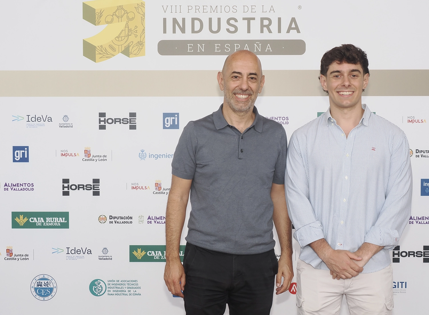 Rafael Velasco, colegiado de ingenierosVA, y Pablo Velasco.