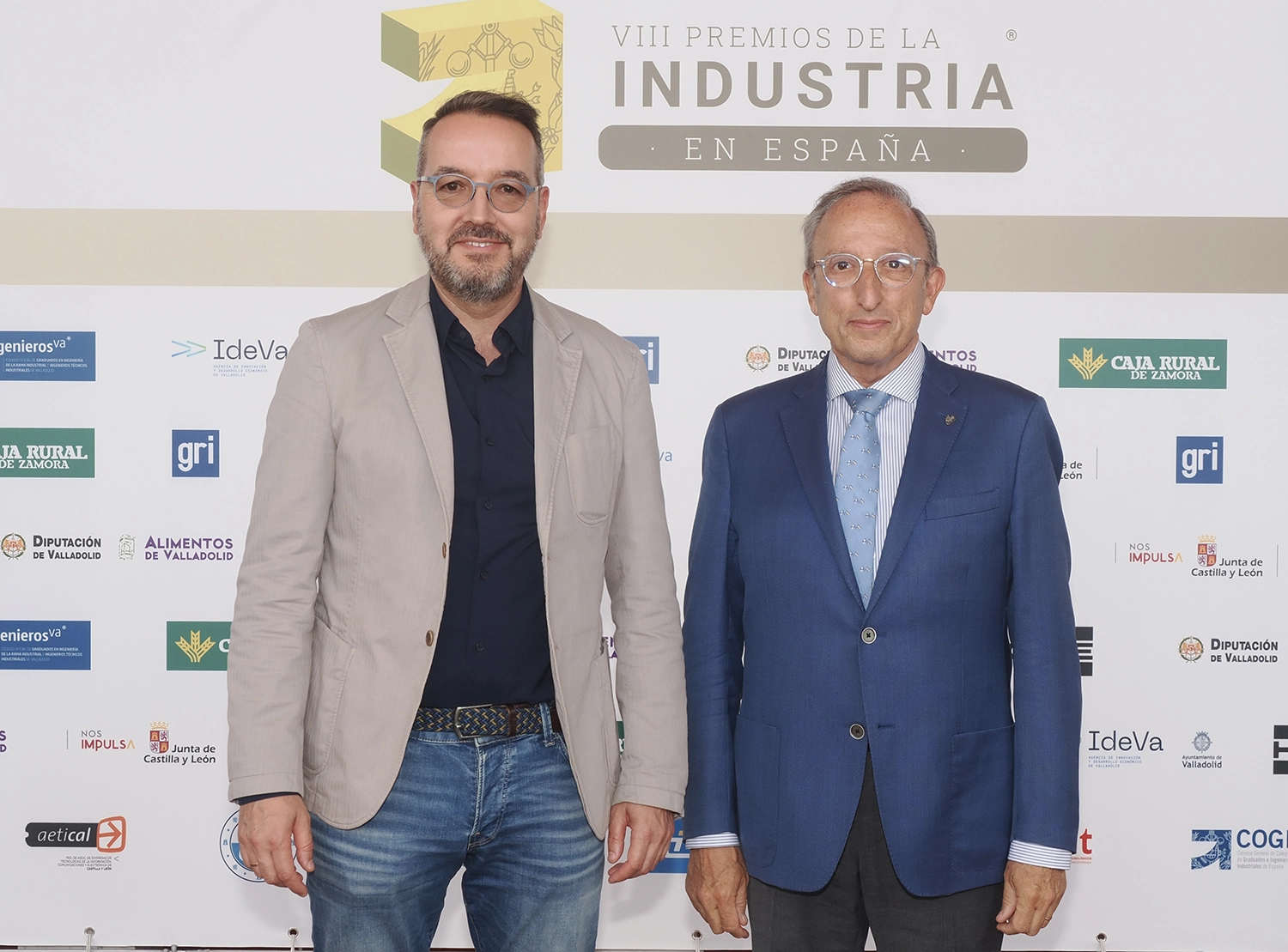 Emilio del Prado, colegiado de ingenierosVA, y Tomás González Caballero.