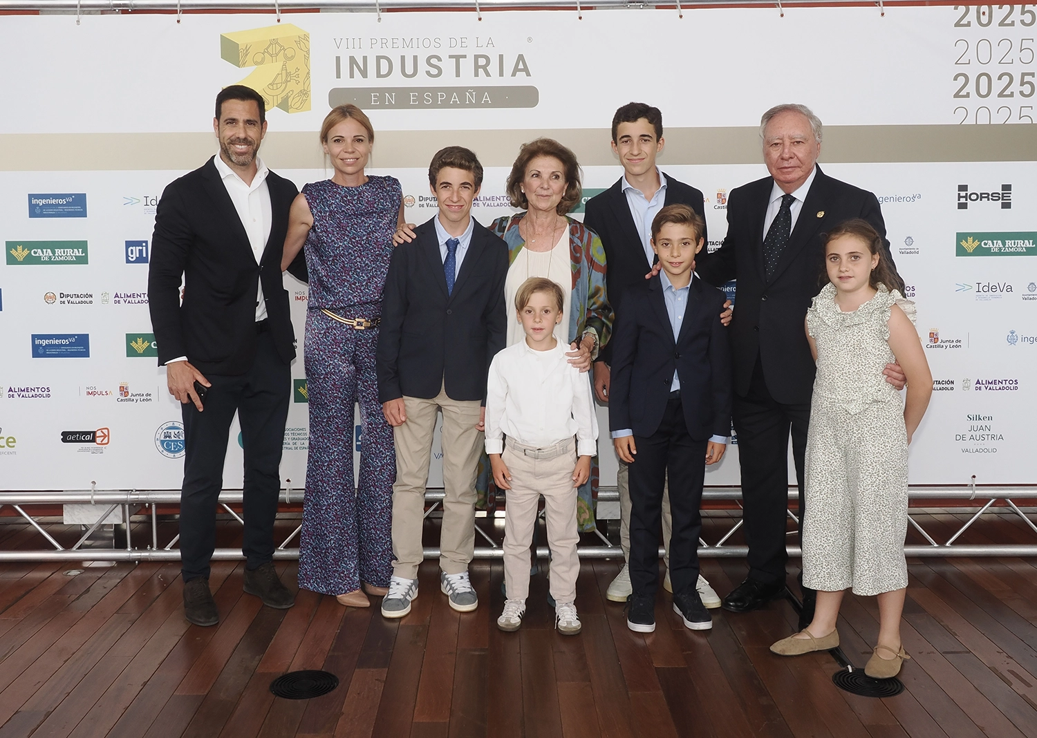 Clemente González Soler, Premio a la Trayectoria, junto a su familia.