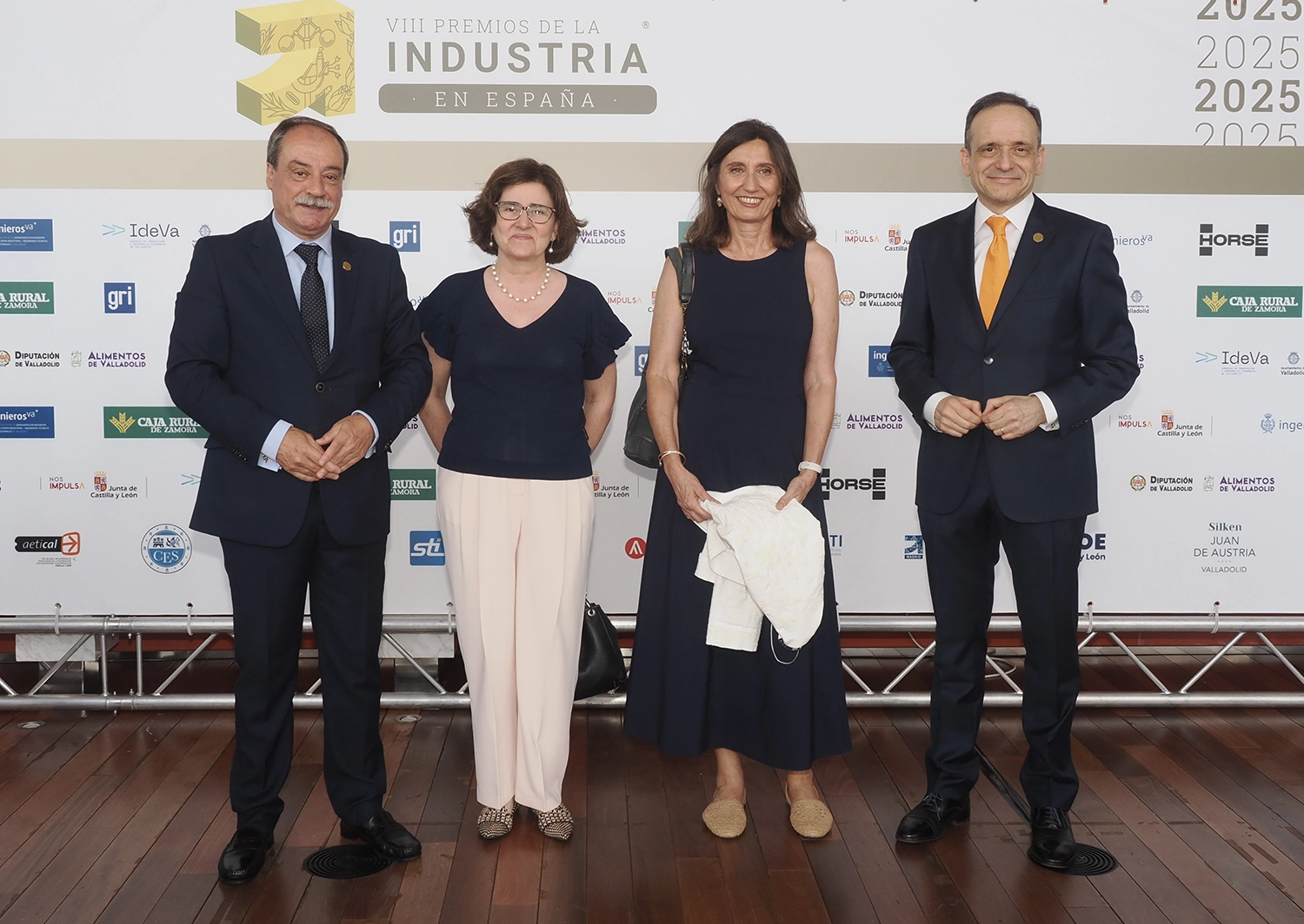 Rafael Álvarez, presidente de la Fundación TecnoVitae; María Jesús García, subdirectora general de Autonomía Estratégica Industrial del Ministerio de Industria, Comercio y Turismo; Marta Ojanguren, jefa de área de la Subdirección General de Digitalización de la Industria y Entornos Colaborativos del Ministerio de Industria, Comercio y Turismo, y F. Javier Escribano, director general de la Fundación TecnoVitae.