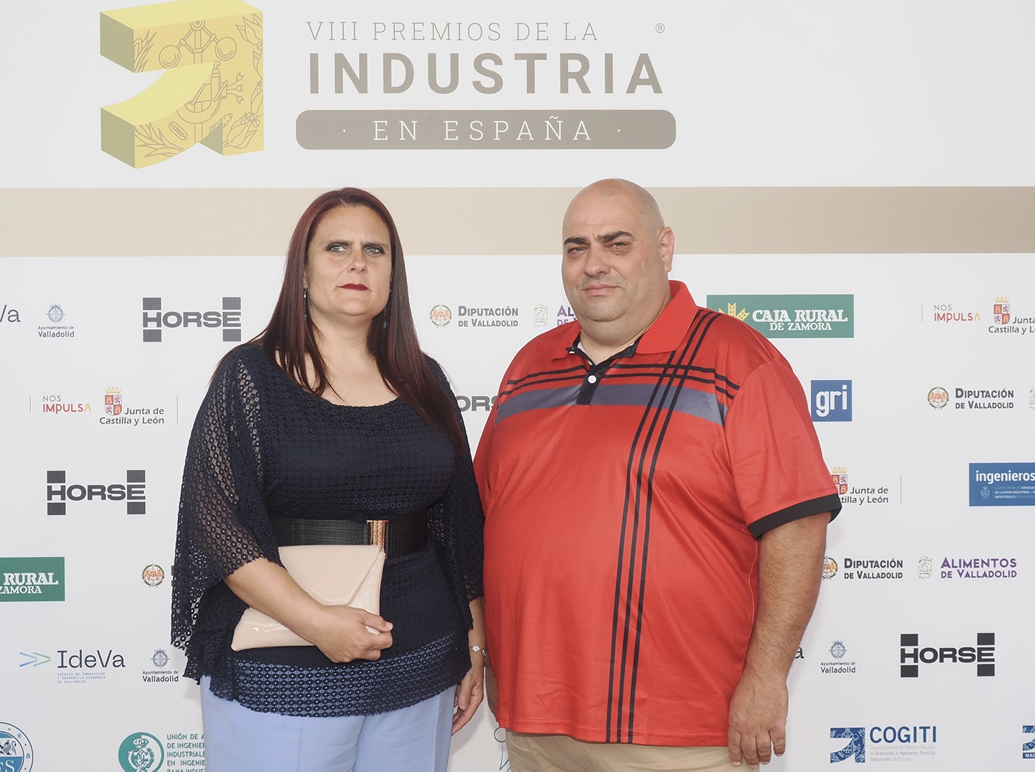 Sara Carnero, colegiada de ingenierosVA, y Ángel de la Fuente.