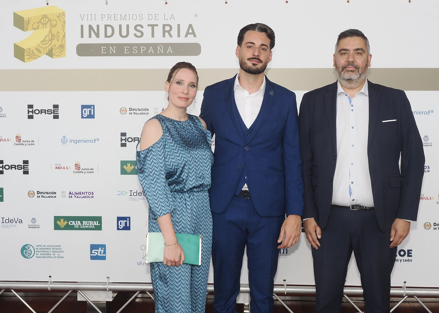 Lidia Riesco, de Cartif; Borja Fernández, secretario de ingenierosVA, y Sergio Sanz, de Cartif.