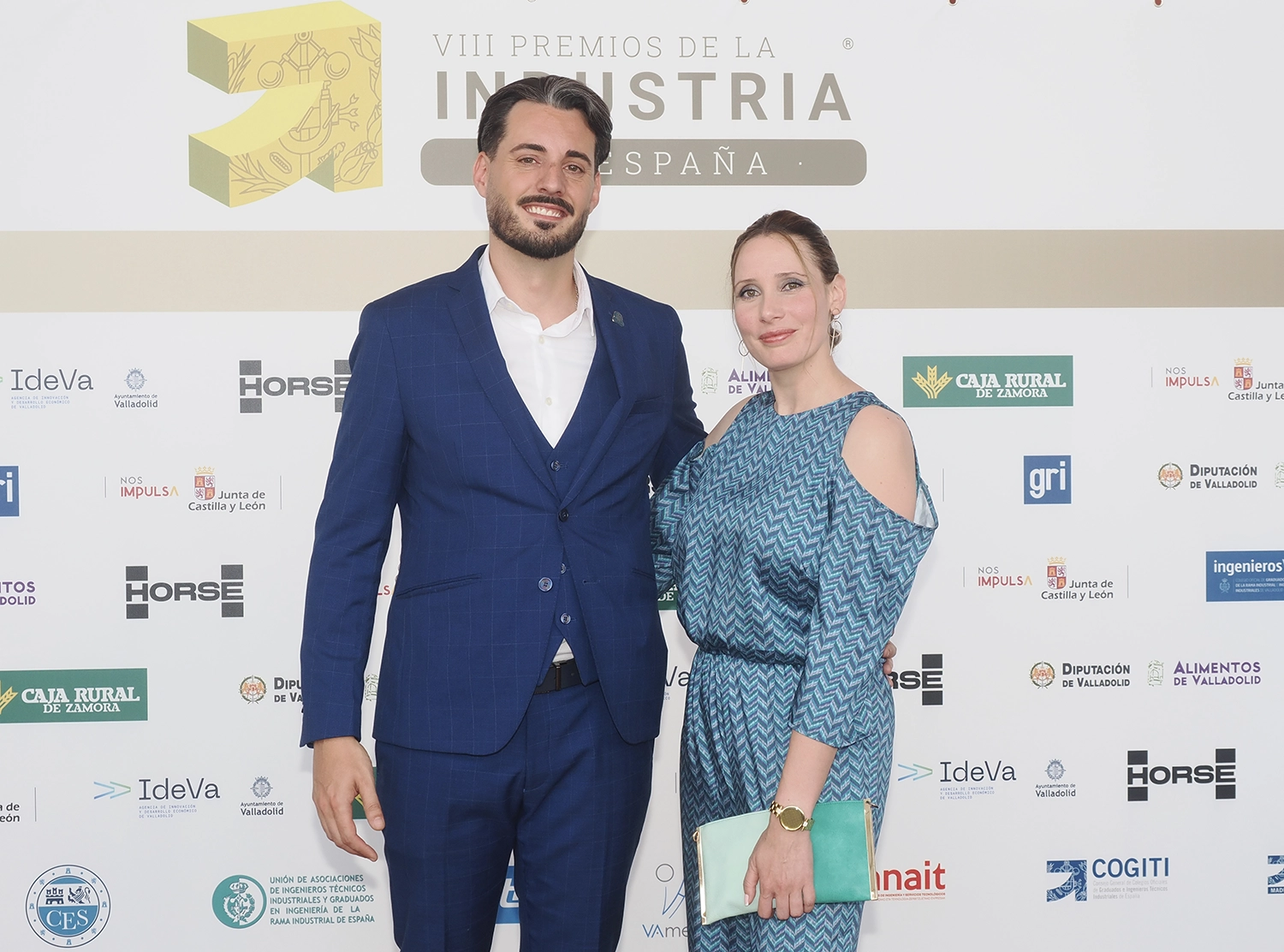 Borja Fernández Villar, secretario de ingenierosVA, y Lidia Riesco, de Cartif.