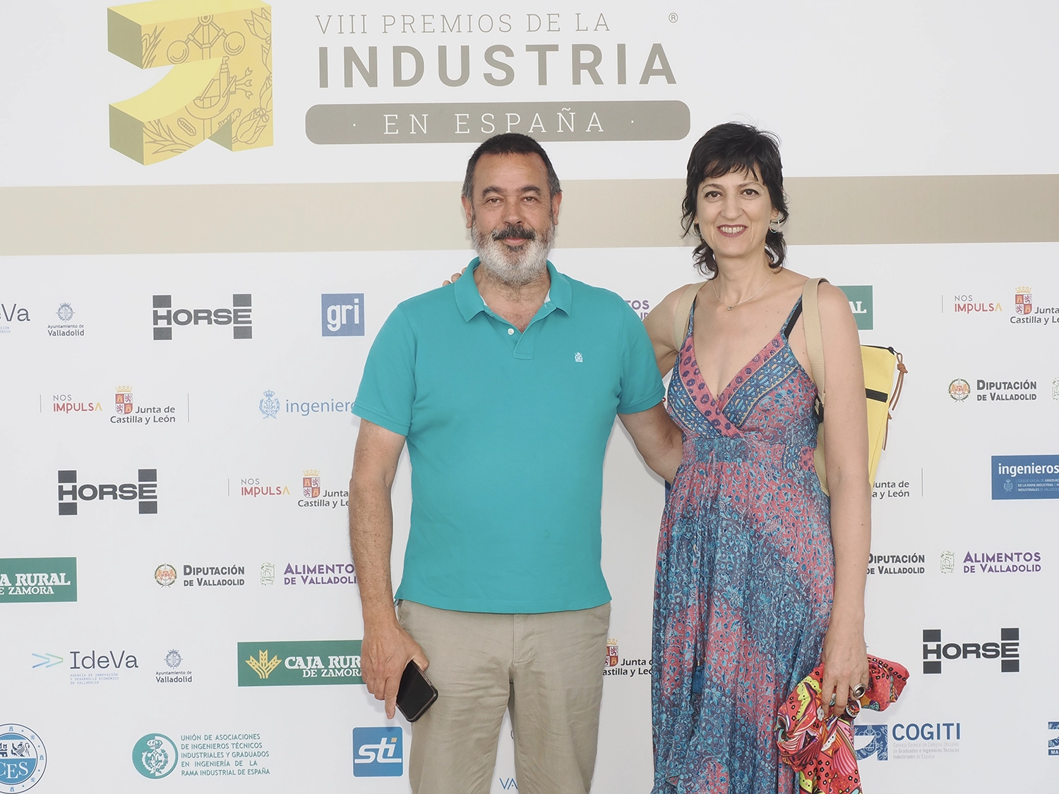 Carlos Cuadrado, colegiado de ingenierosVA, y Eva Ricoy.